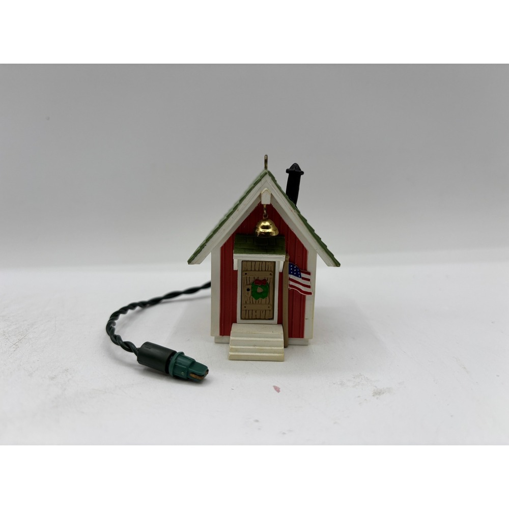Hallmark Keepsake 1985 Vintage Little Red Schoolhouse Lighted Ornament